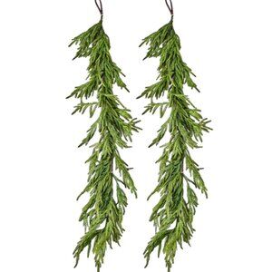 Afloral 2-Pack Real Touch Norfolk Pine Christmas Garland 60"